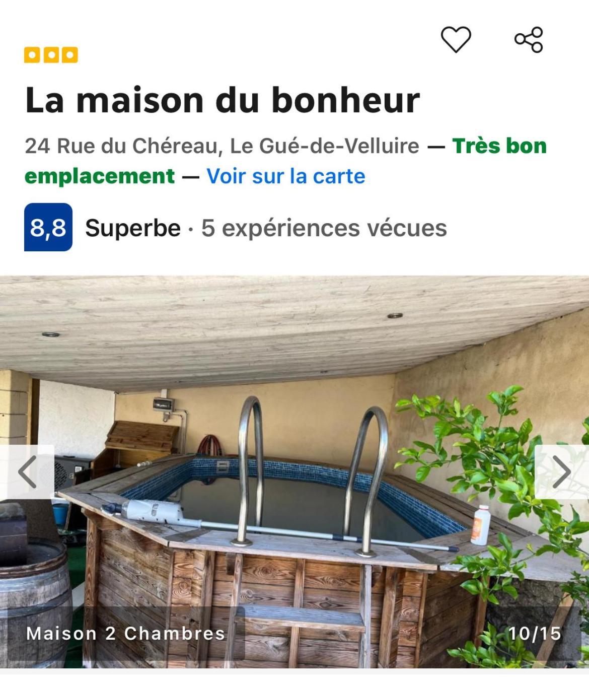 La Maison Du Bonheur Le Gué-de-Velluire Esterno foto